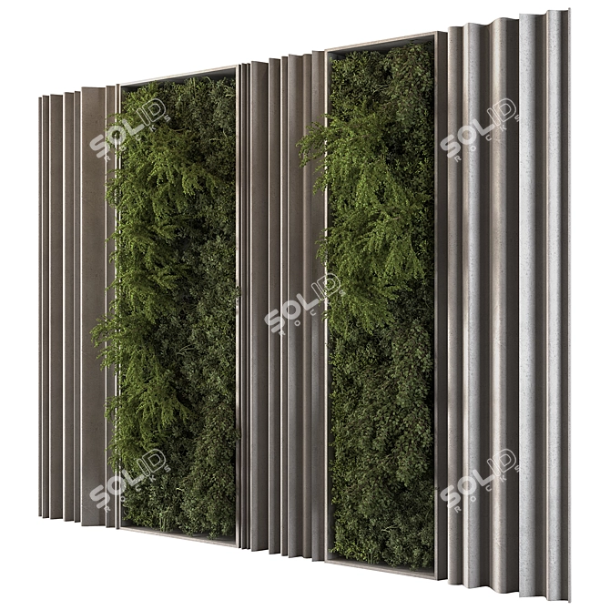 Green Wall Vertical Garden Kit 3D model image 4