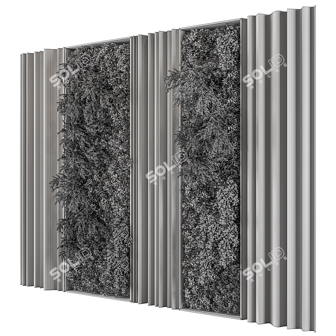 Green Wall Vertical Garden Kit 3D model image 5