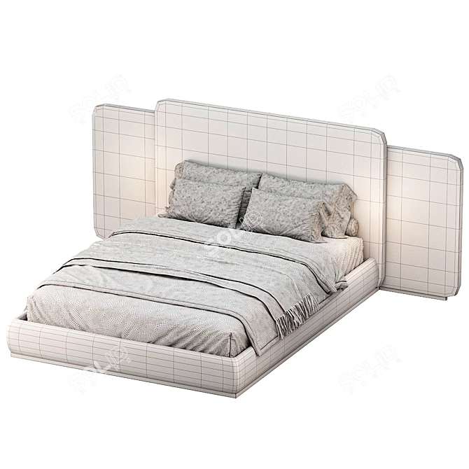 Luxury Roma Bed Design 3D model image 3