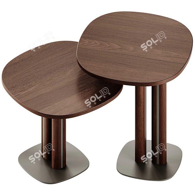 Morica Design Manhattan Side Tables 3D model image 2