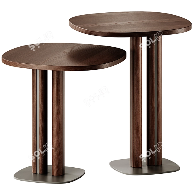 Morica Design Manhattan Side Tables 3D model image 3