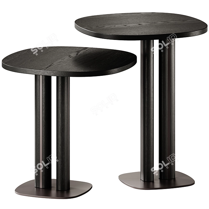 Morica Design Manhattan Side Tables 3D model image 4