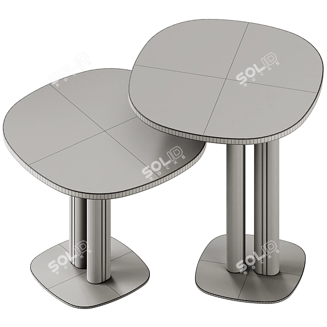 Morica Design Manhattan Side Tables 3D model image 7