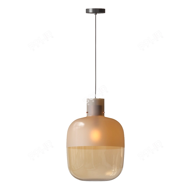 Sandblasted BROKIS Pendant Lamp 3D model image 2