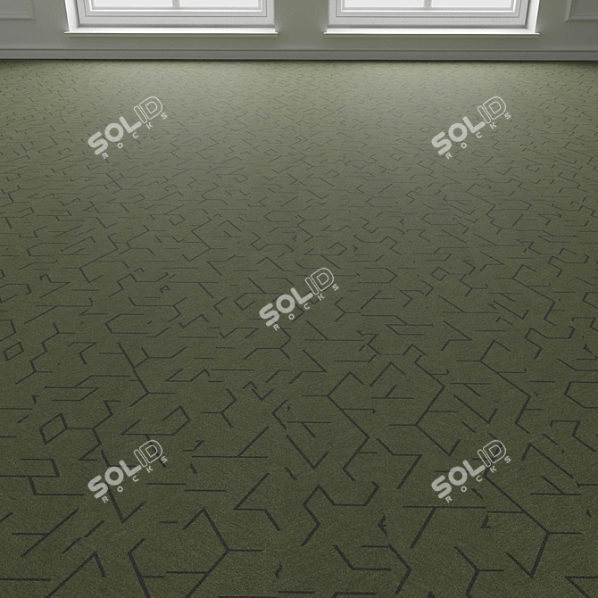 Modular Carpet Floor Tiles 3D model image 3