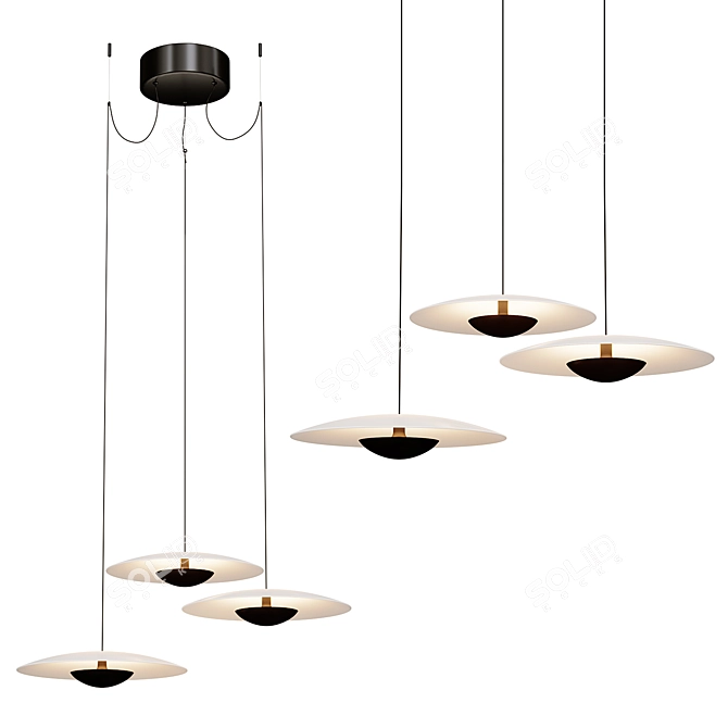 Elegant Marset Led Pendant Lamp 3D model image 1