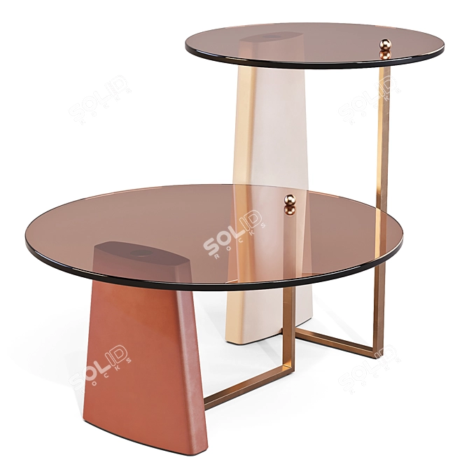 Carpanese Home Rialto: Elegant Coffee Table 3D model image 4