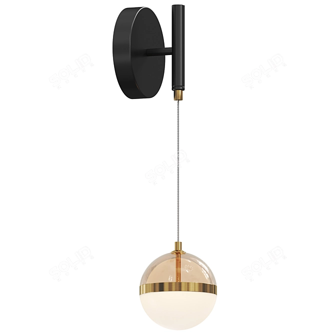 Adjustable Height Area Sconce 3D model image 1