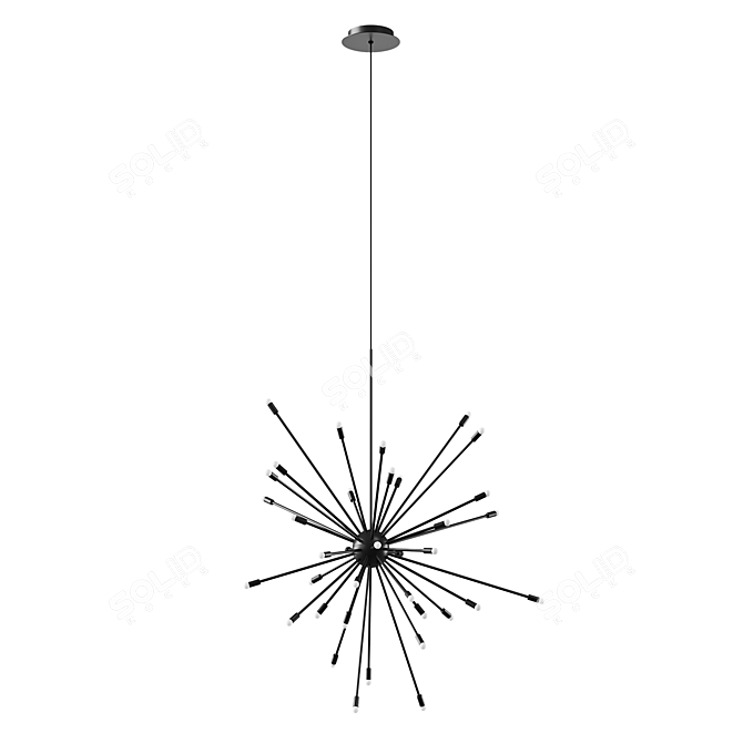 Cassina Galaxy Pendant Lamp Rotation 3D model image 2