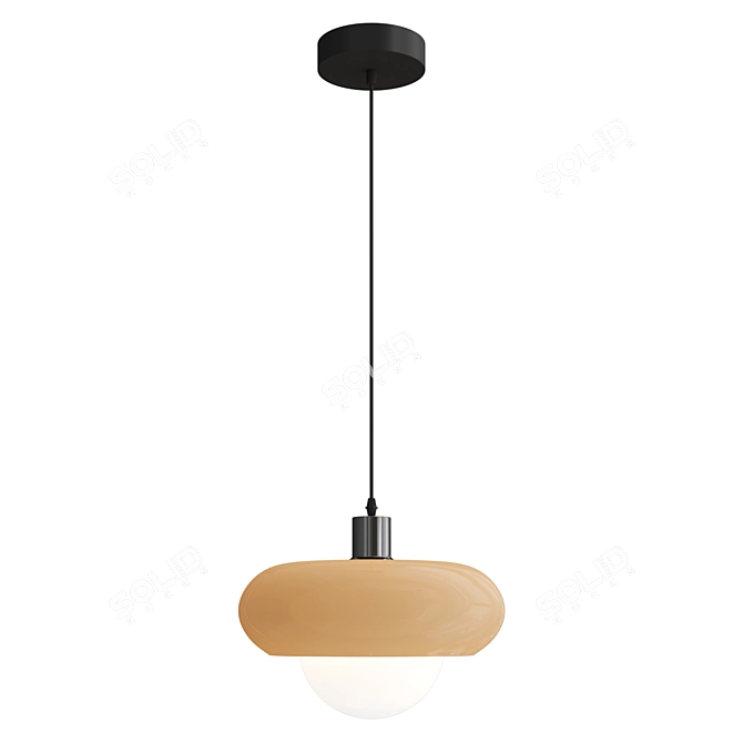 Bauhaus Mini Retro Pendant Light 3D model image 3