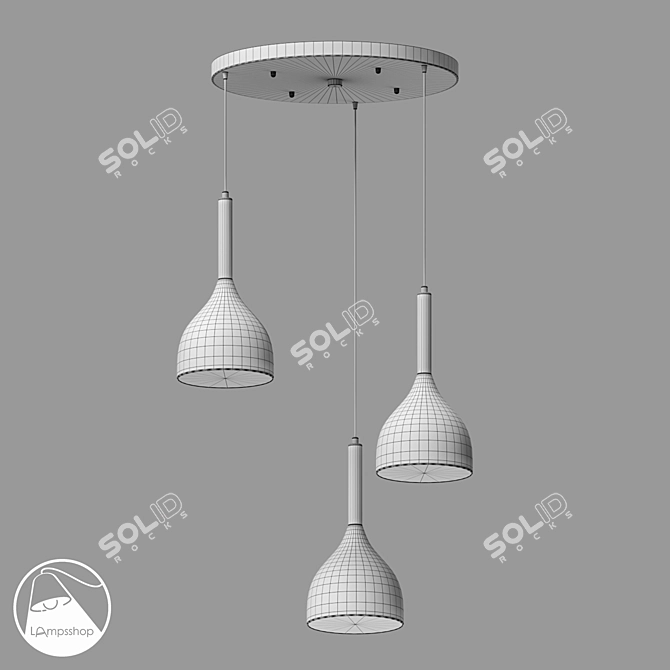 Elegant Chandelier for Modern Interiors 3D model image 2