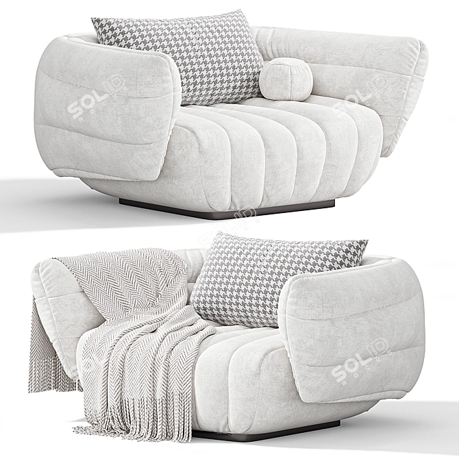  Tactile Armchair by Baxter (2015) 3D model image 1