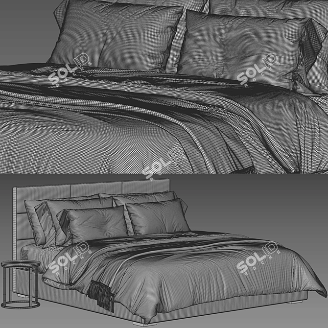  RH Modena Bed 3D Model 3D model image 4