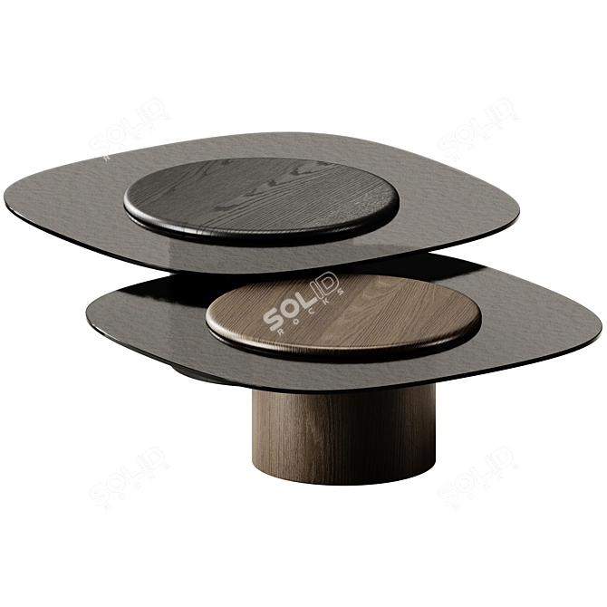 Modern Egg Coffee Table Design 3D model image 2
