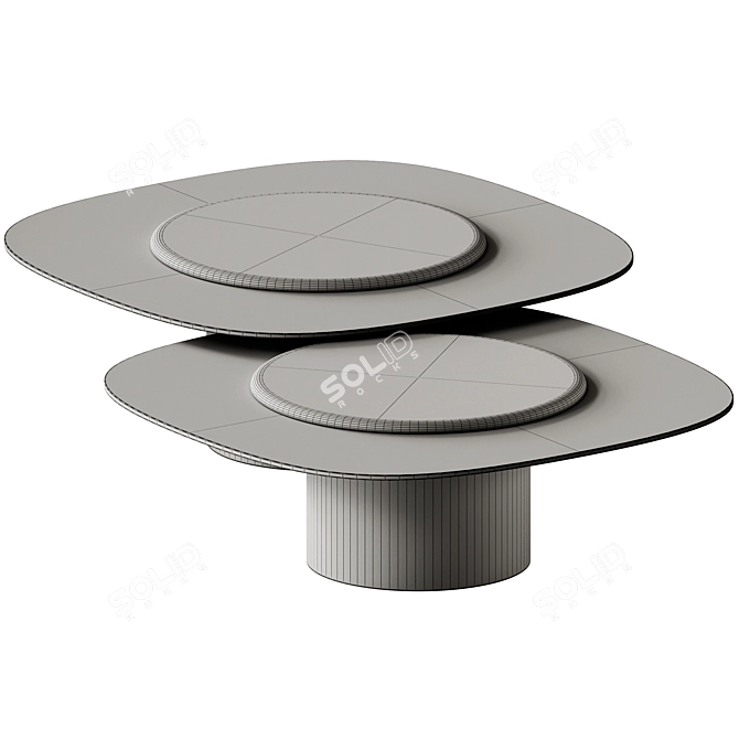 Modern Egg Coffee Table Design 3D model image 4