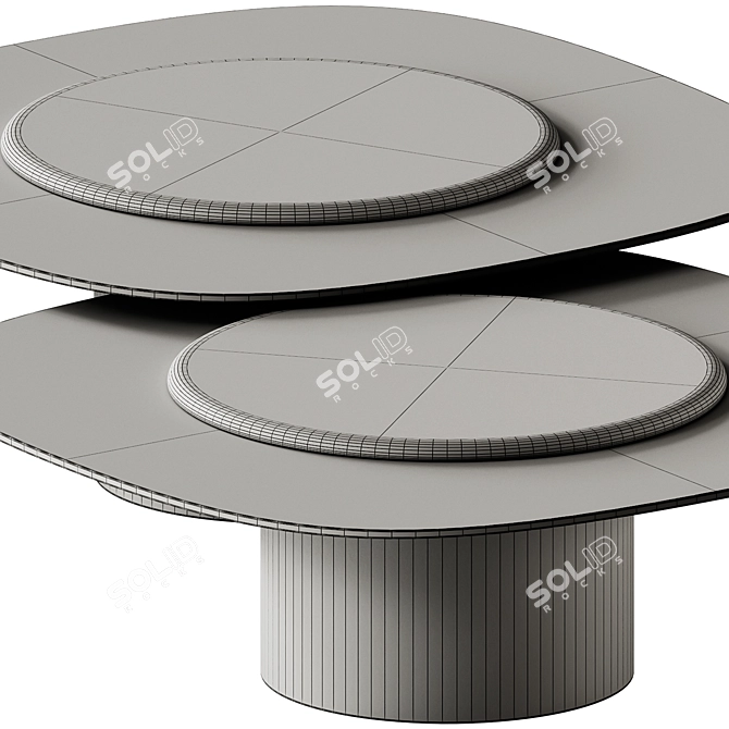 Modern Egg Coffee Table Design 3D model image 5