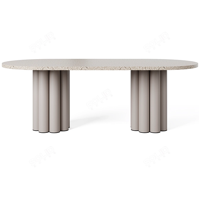 Cazarina Riner and Ambon Dining Tables 3D model image 3
