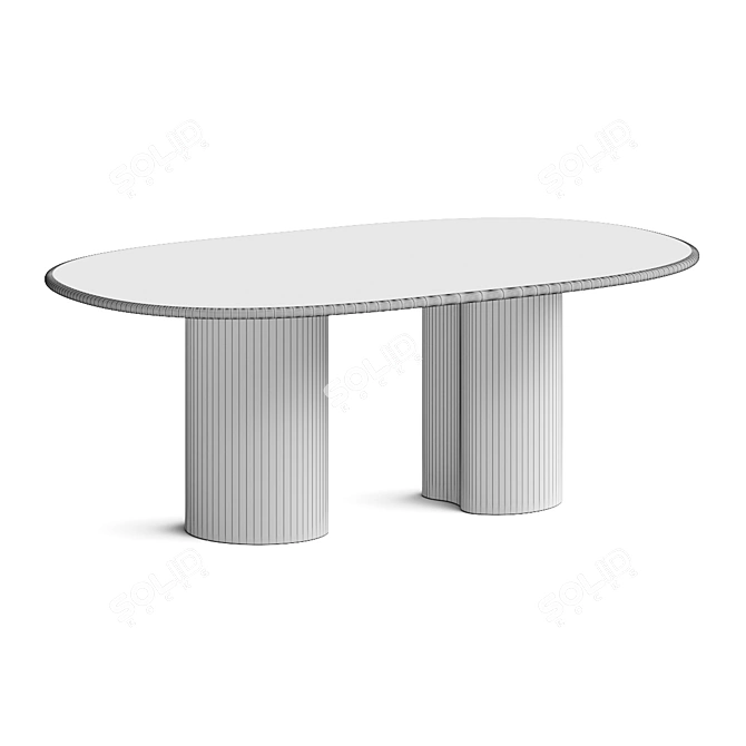  Arper Ghia 74 Dining Table 3D model image 3