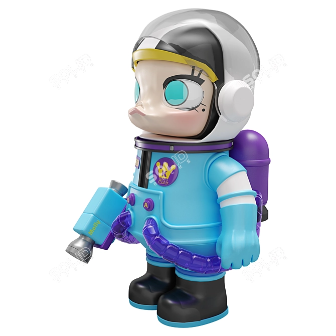 Cosmic Molly Mega Figure PopMart 3D model image 6