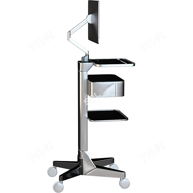 Medical Supplies Storage Cart 3D model image 2