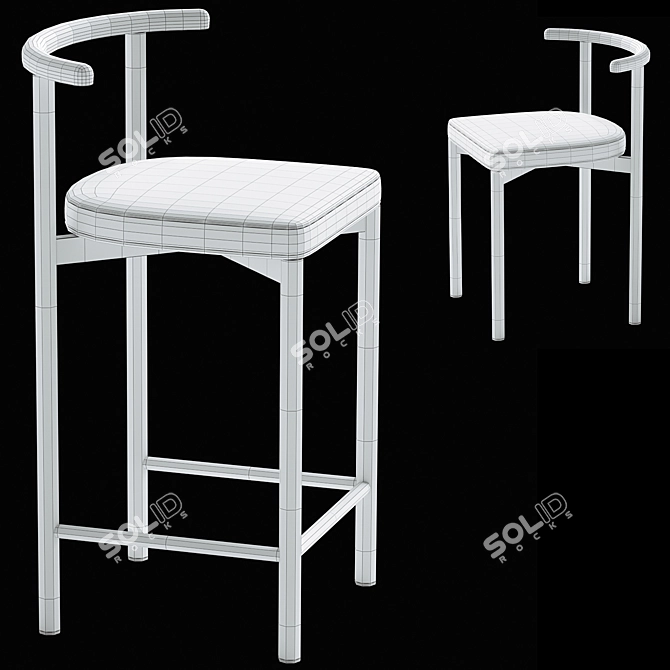 Elevate NRA Chair & Stool 3D model image 7