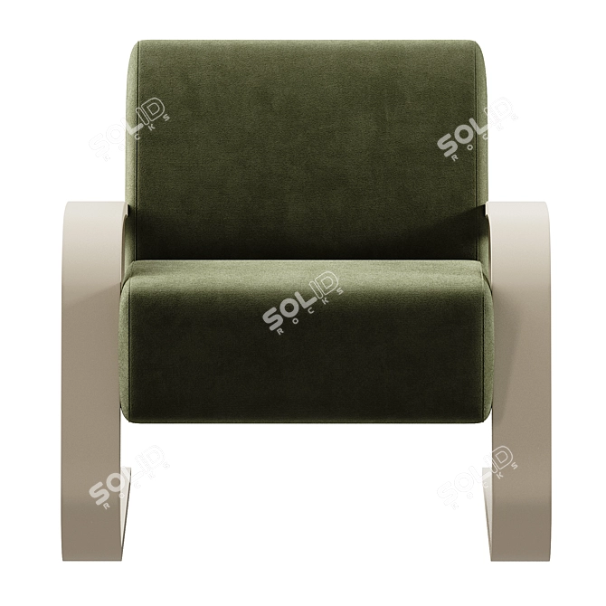 RITSA 1075 Armchair: Modern Elegance 3D model image 2