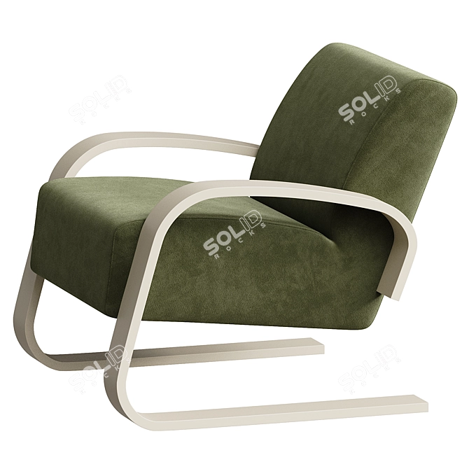 RITSA 1075 Armchair: Modern Elegance 3D model image 3