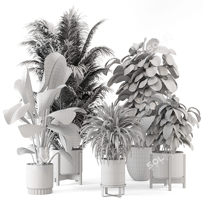 Modern Indoor Plants Ferm Living 3D model image 7