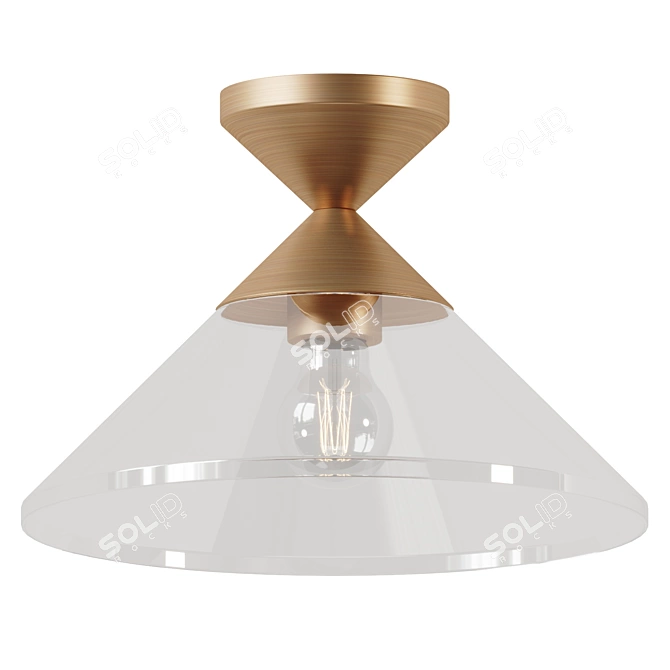 Retro Chic Lighting Fixture 3D model image 1