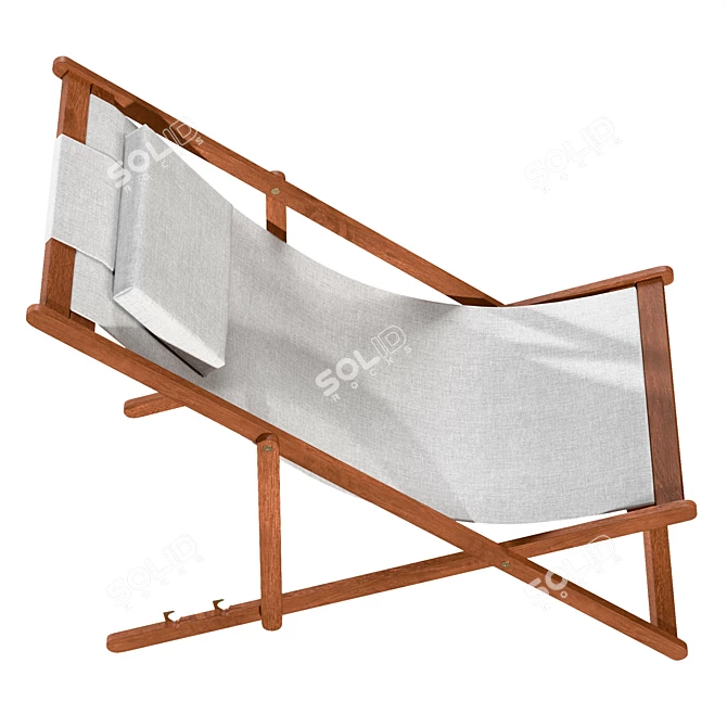 Acacia Deck Chair | UV Unwrapped | 8192x8192 Texture 3D model image 3