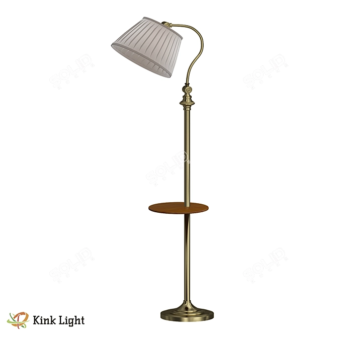  Havana Bronze Floor Lamp with Wireless Charging 3D model image 1