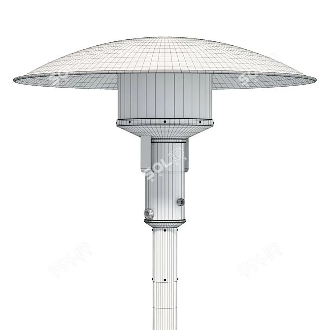 Stainless Steel Portable Gas Heater 3D model image 6