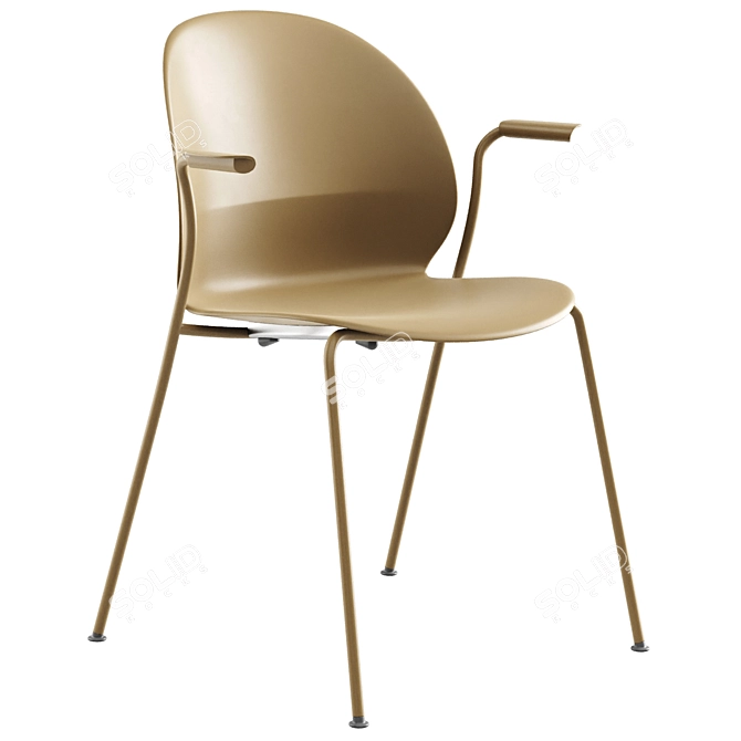 Nendo NO2 Recycle Chair Set 3D model image 1