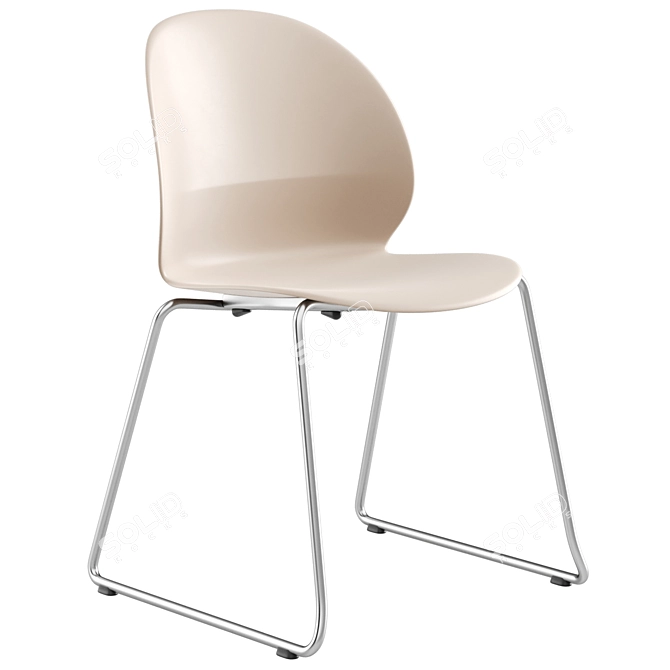 Nendo NO2 Recycle Chair Set 3D model image 4