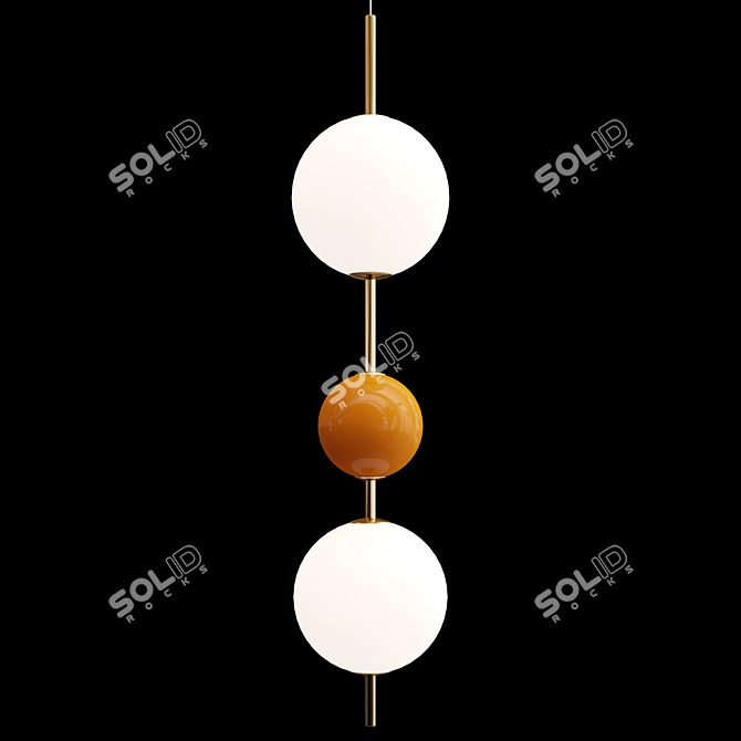 Sweet Candied Balls Pendant Light 3D model image 2