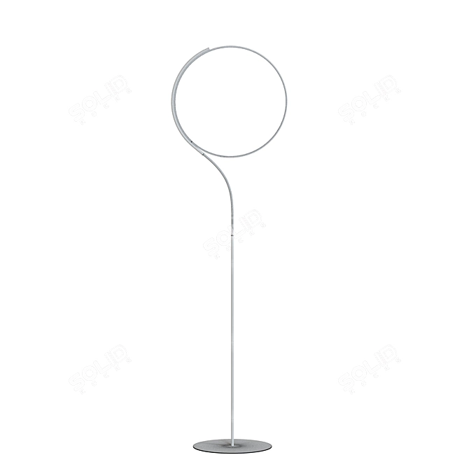 Modern CircleLine Floor Lamp 3D model image 2