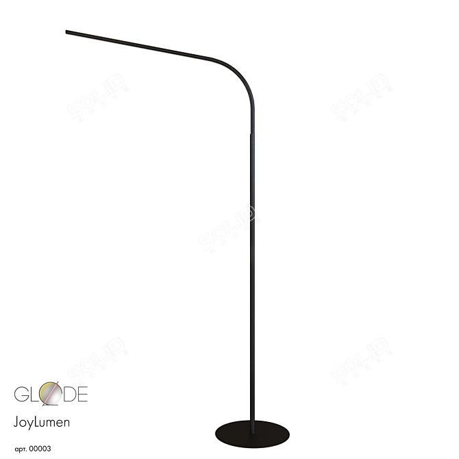 Stylish LED Floor Lamp 3D model image 1