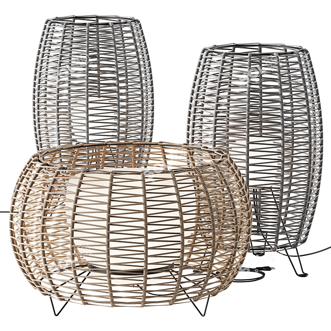 Modern Poma Floor Lamp 3D model image 4