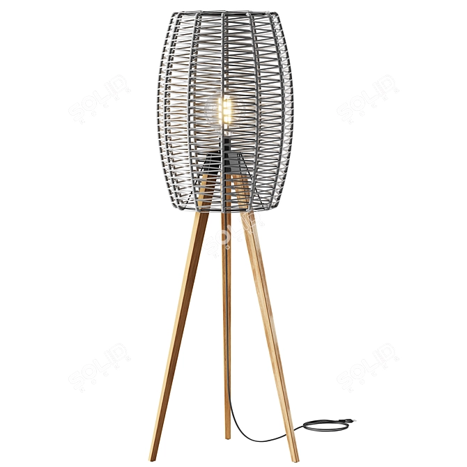 Modern Outdoor Poma Floor Lamp 3D model image 2