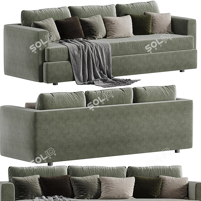 Modern Seating Set for Relaxation 3D model image 5