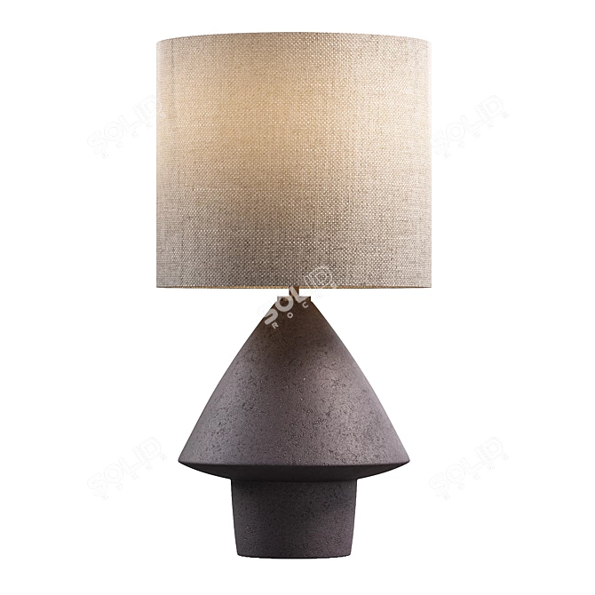 Sleek Modern Tori Table Lamp 3D model image 1