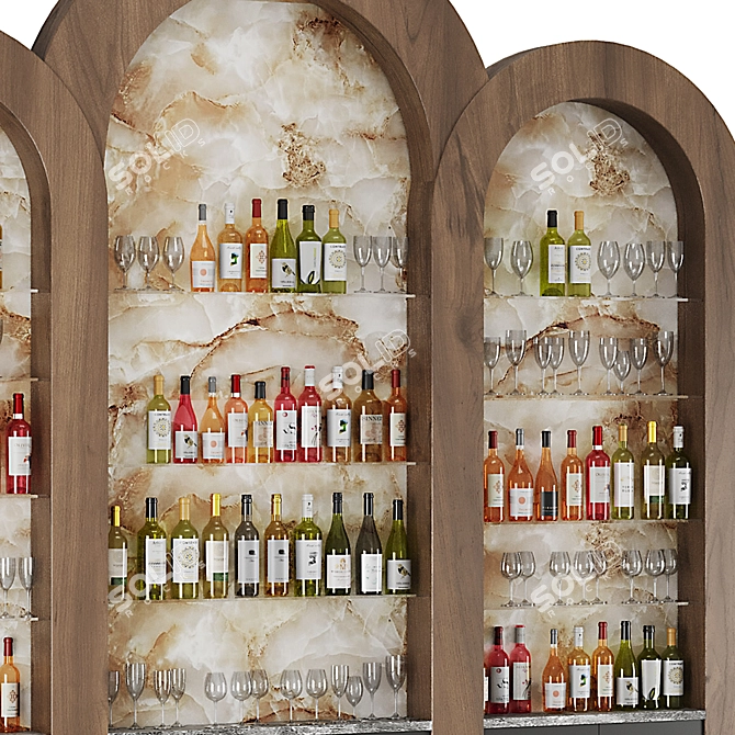  Modern Bar Restaurant Set5 3D model image 4