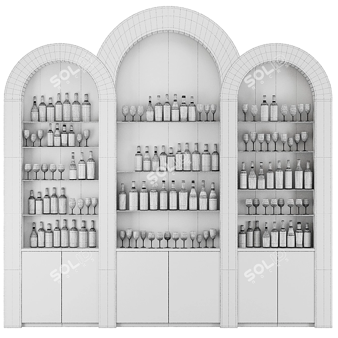  Modern Bar Restaurant Set5 3D model image 5