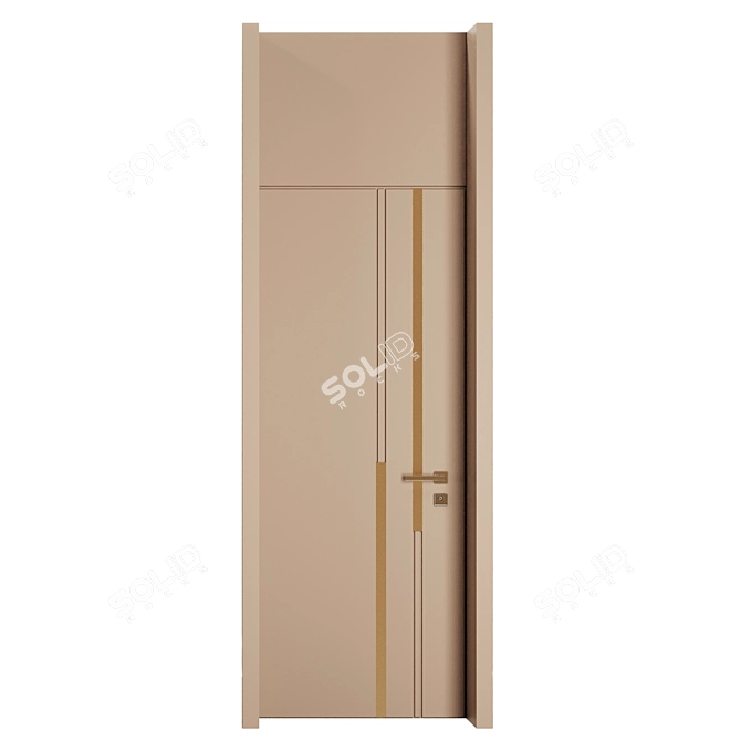 Modern Entrance Door Set 86 3D model image 5