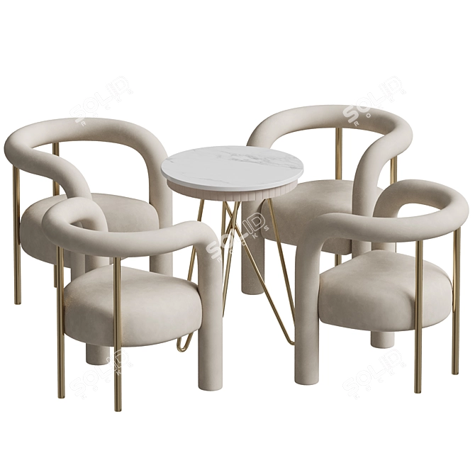 Contemporary Furniture Set | Ami 3D model image 1