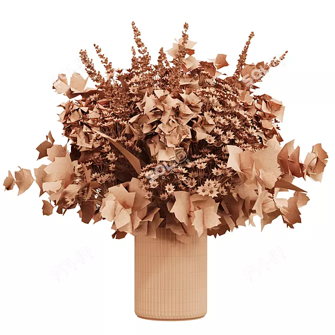 Hydrangea Eucalyptus Bouquet 3D Model 3D model image 6