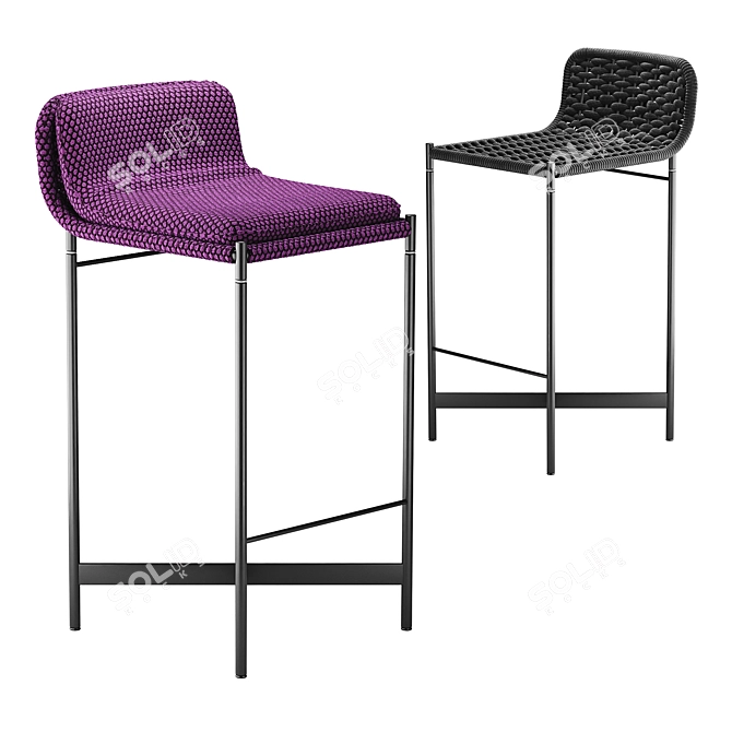 Elegant Heron Chair by Paola Lenti 3D model image 3