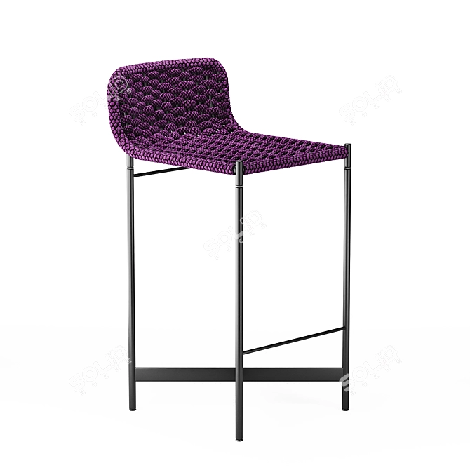 Elegant Heron Chair by Paola Lenti 3D model image 8