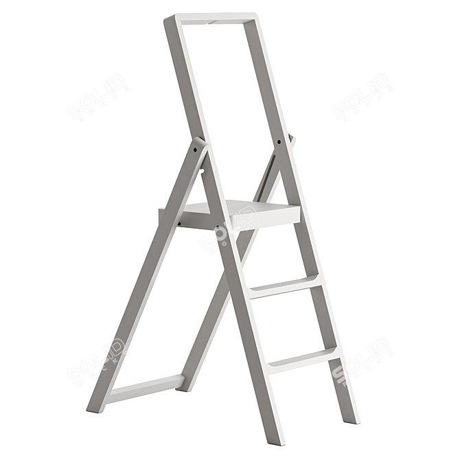 Versatile Step Ladder in Three Color Options 3D model image 6