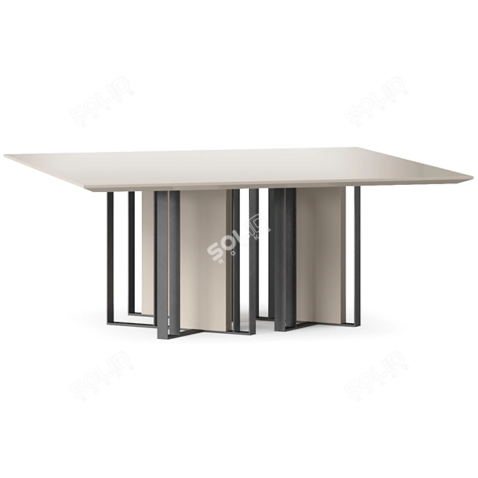 Designer Dining Table Set Mauro Lipparini 3D model image 2